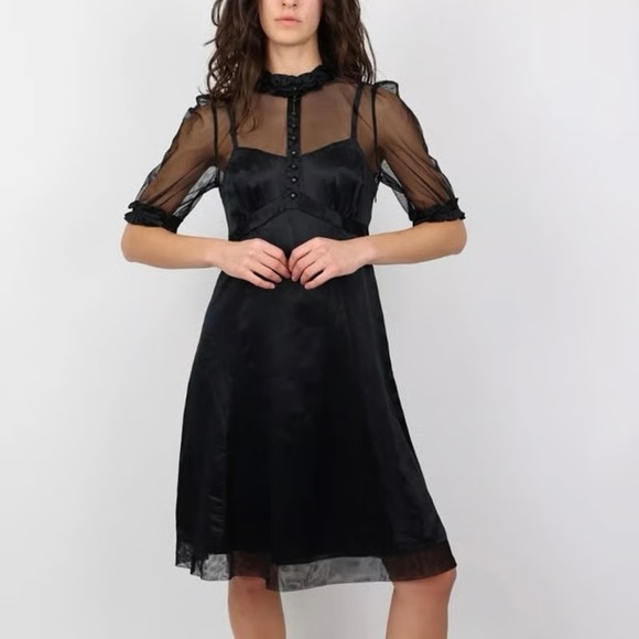 Marc Jacobs 100% Silk Short Sleeve Knee-Length Dress Size: S | US 4 - Picture 4 of 16